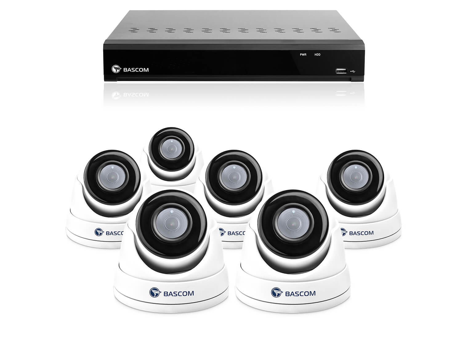 Kabelloses 6-Dome-System