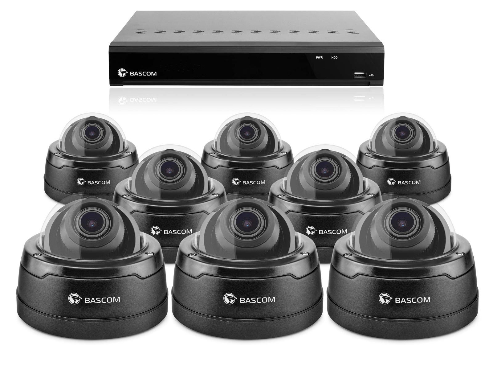 Kabelloses 8-Dome-System PRO